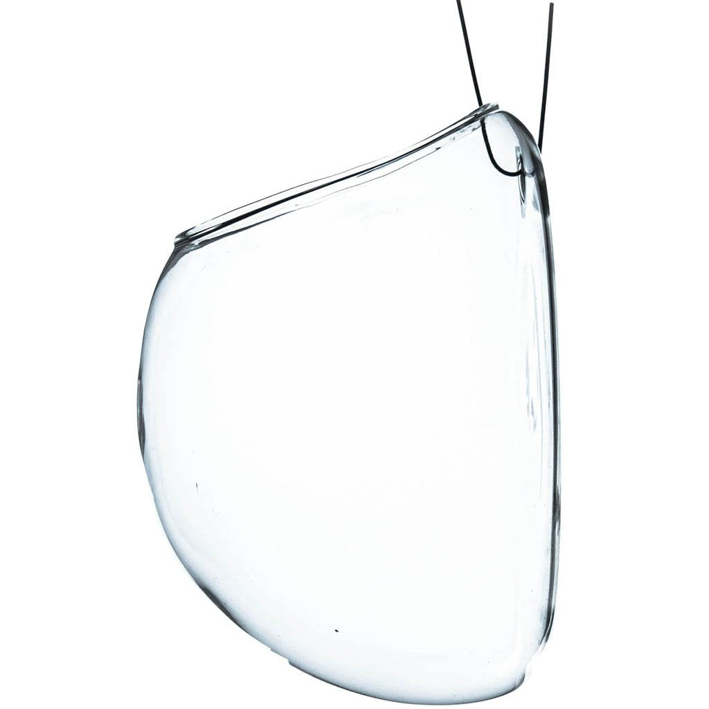 Clear Half-Round Wall Hanging Terrarium, H5in X L3.3in X W5in