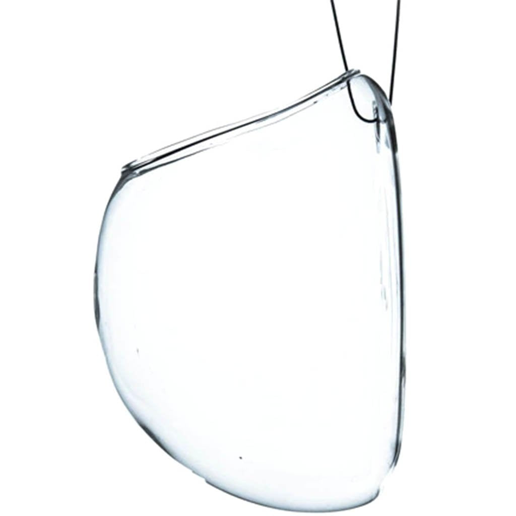 Clear Half-Round Wall Hanging Terrarium, H6in X L4in X W6in