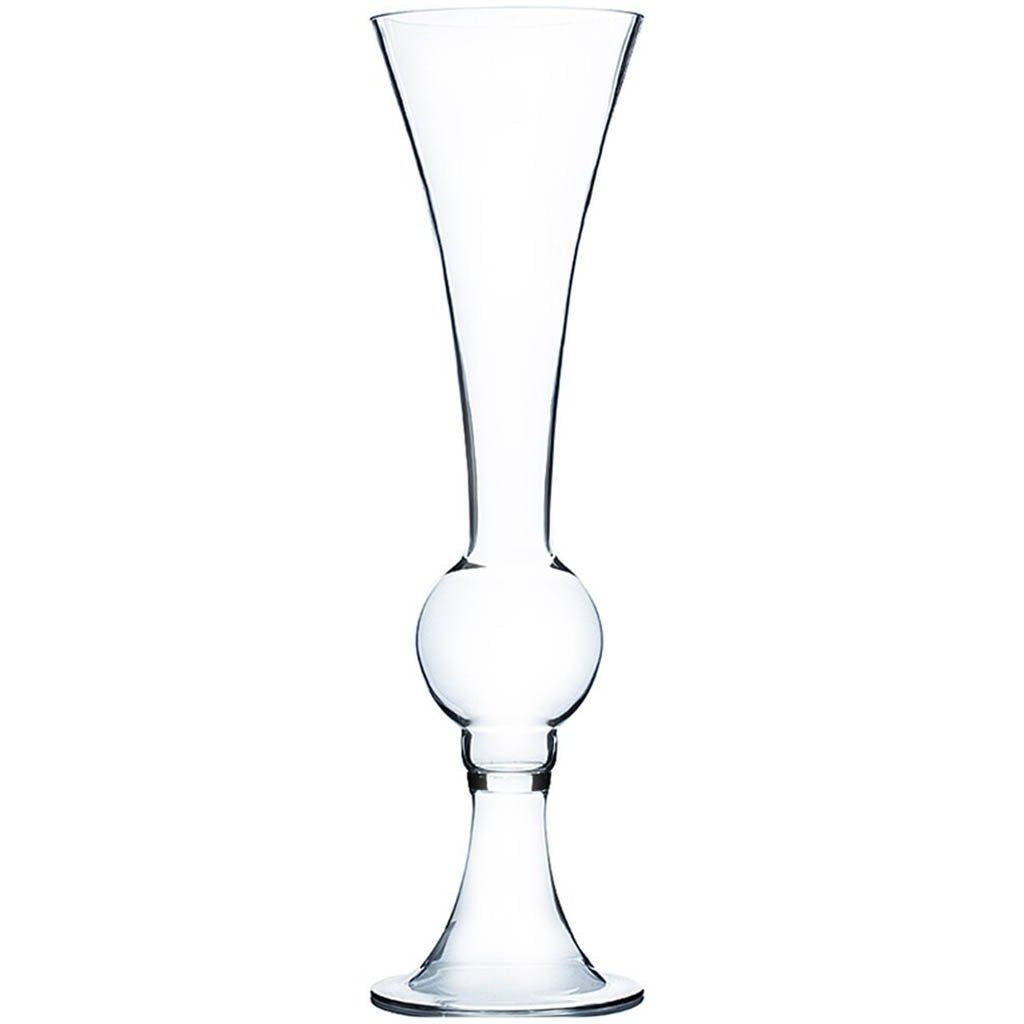 Reversible Trumpet Glass Vase, H20in X L6in X 6in