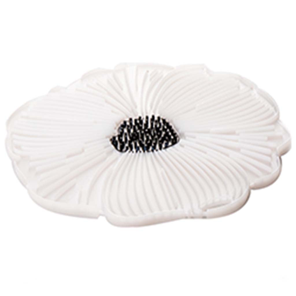 Poppy Pop Trivet - White Lilia, 8in