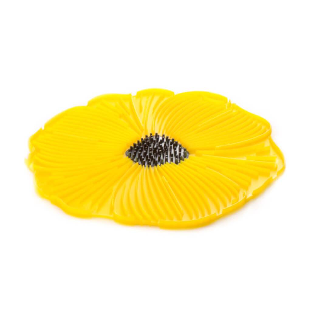 POPPY POP TRIVET BUMBLEBEE YELLOW 8IN