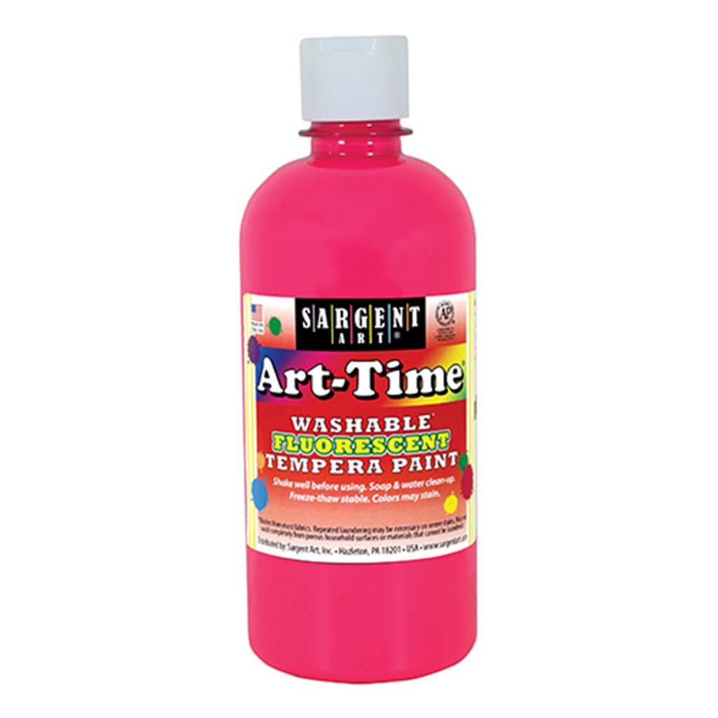 Washable Fluorescent Tempera Paint 16oz