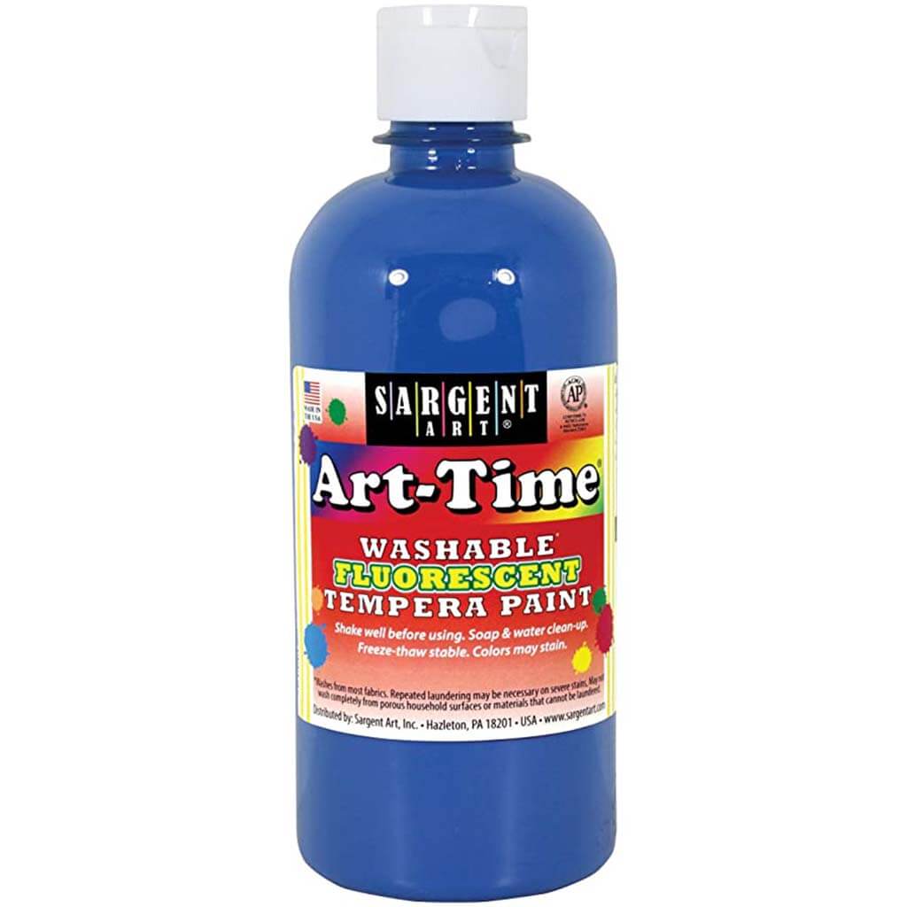 Washable Fluorescent Tempera Paint 16oz