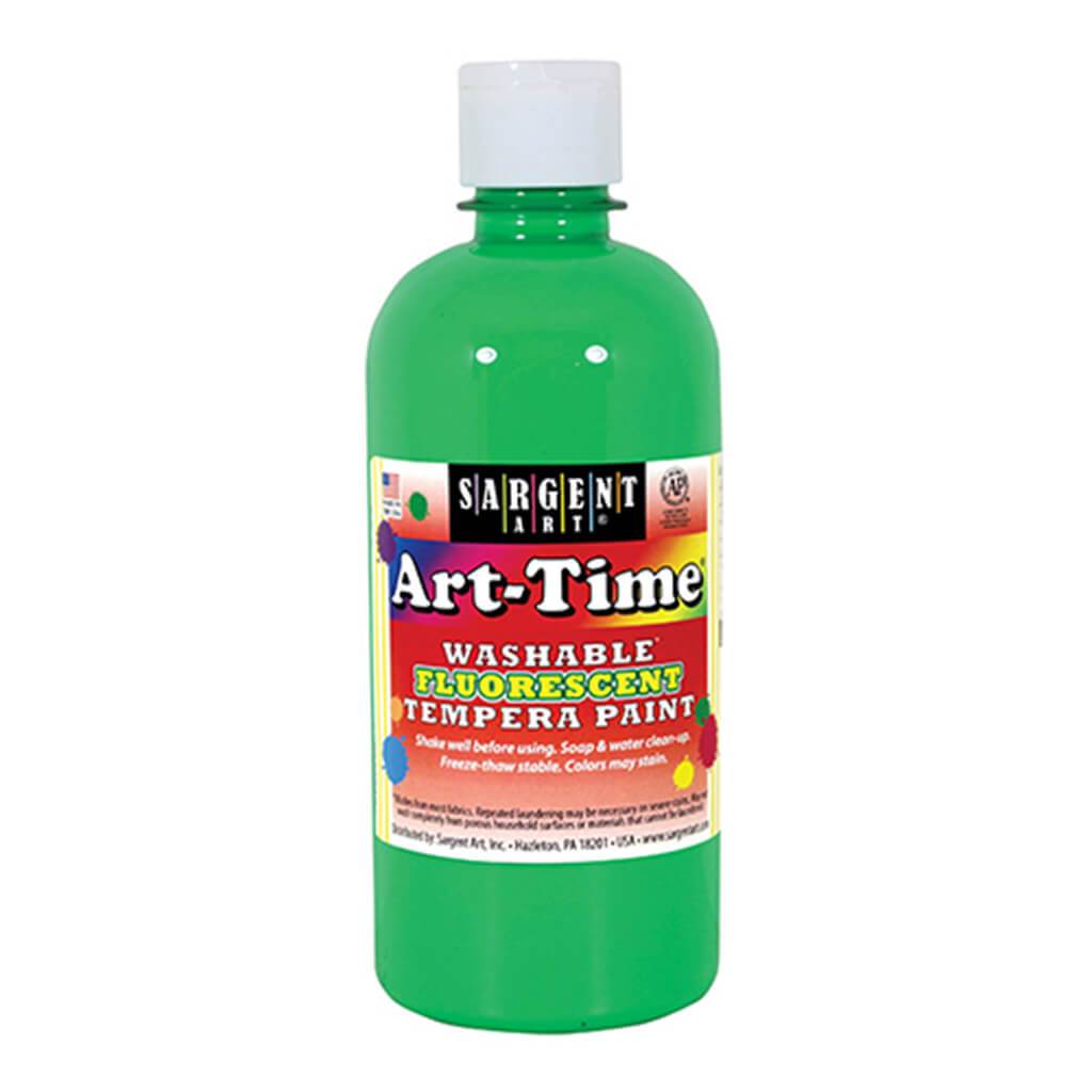 Washable Fluorescent Tempera Paint 16oz