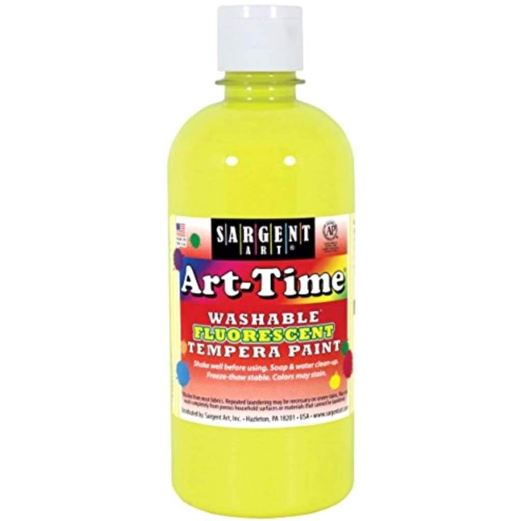 Washable Fluorescent Tempera Paint 16oz