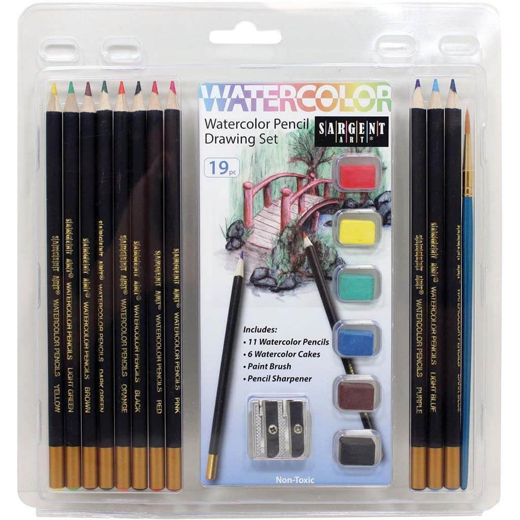 Art Watercolor Pencil Set 19pc