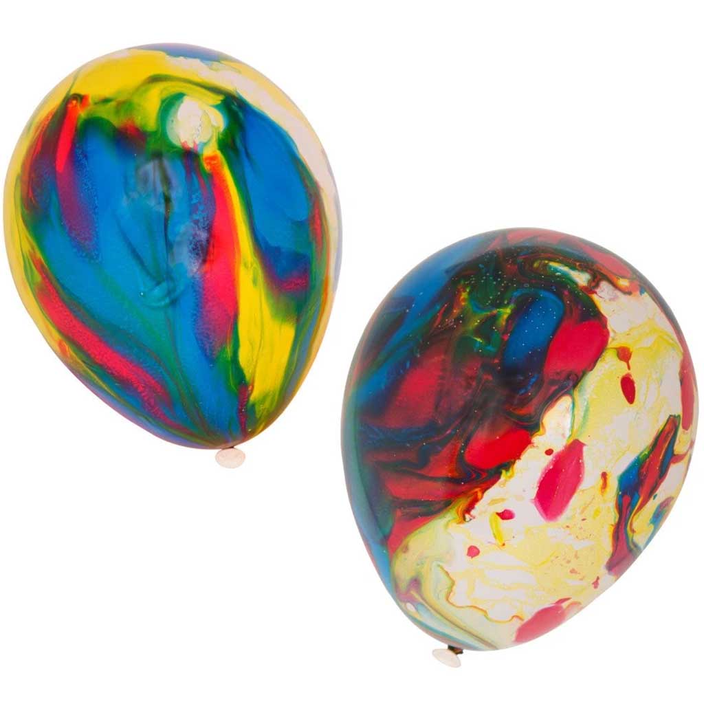 Marbleized Latex Balloons 12in 6ct 