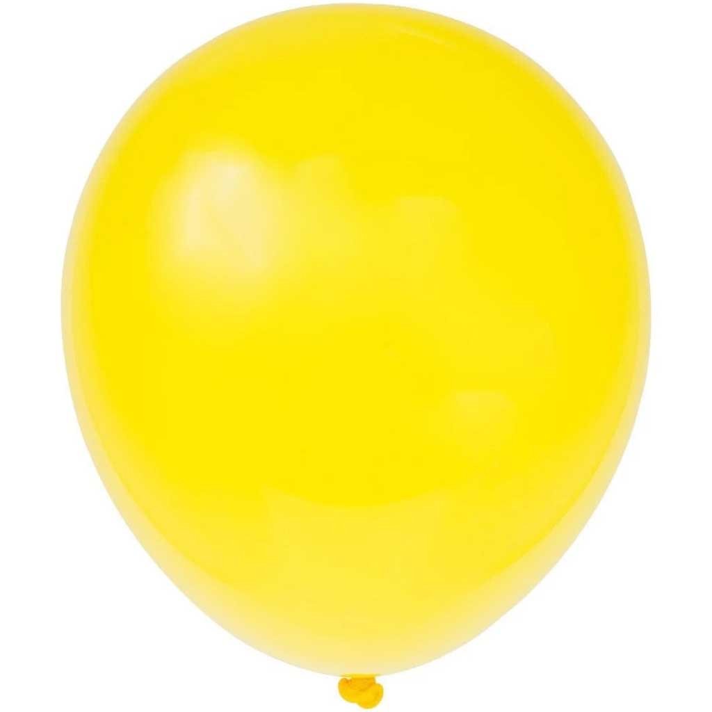 Latex Balloons 12in 10ct, Yellow 