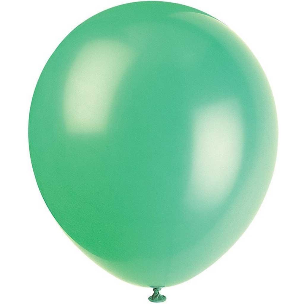 Latex Balloons 12in 10ct, Emerald Green 