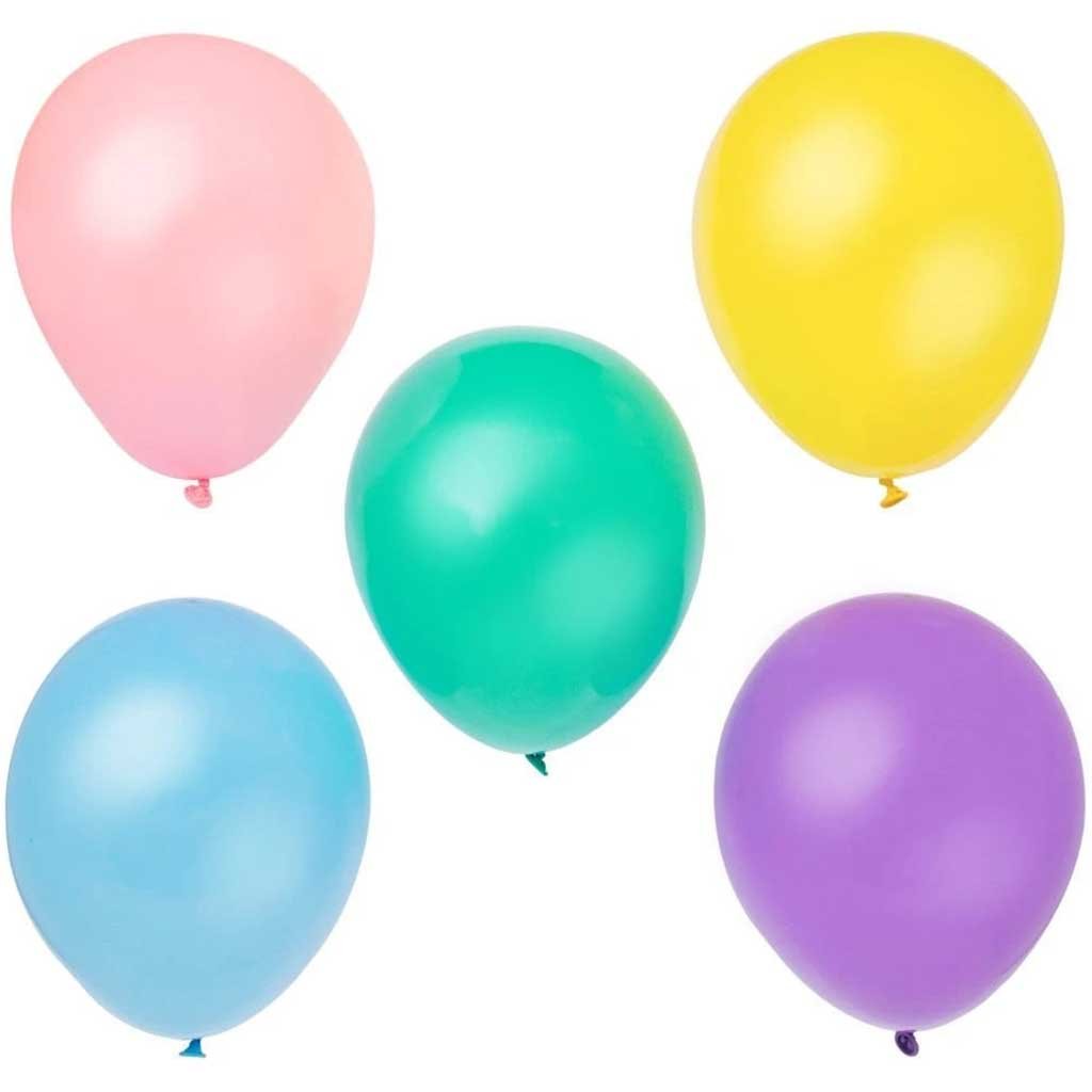 Latex Balloons 12in 10ct, Assorted Pastel 