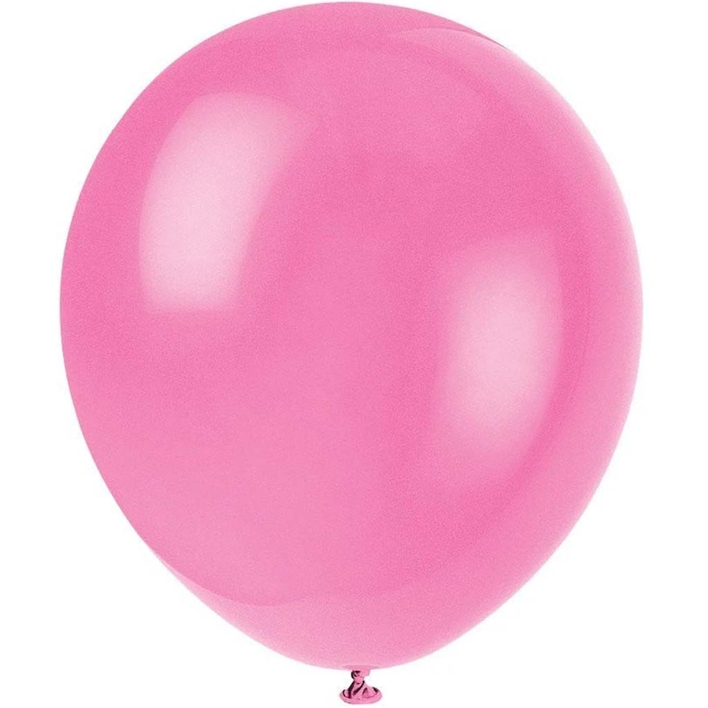 Latex Balloons 12in 10ct, Bubblegum Pink