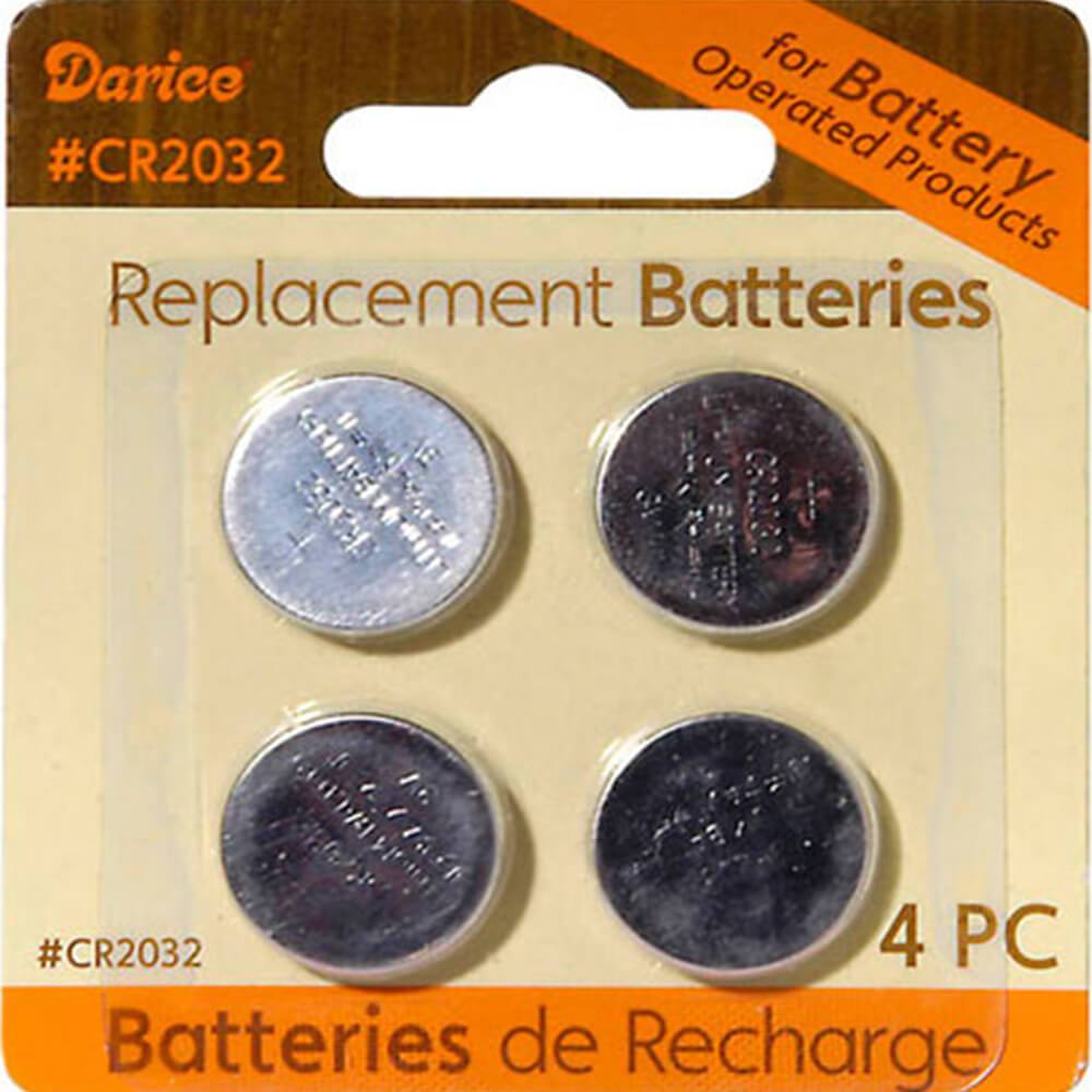 Replacement Button Batteries Battery Size CR2032 4 pieces 