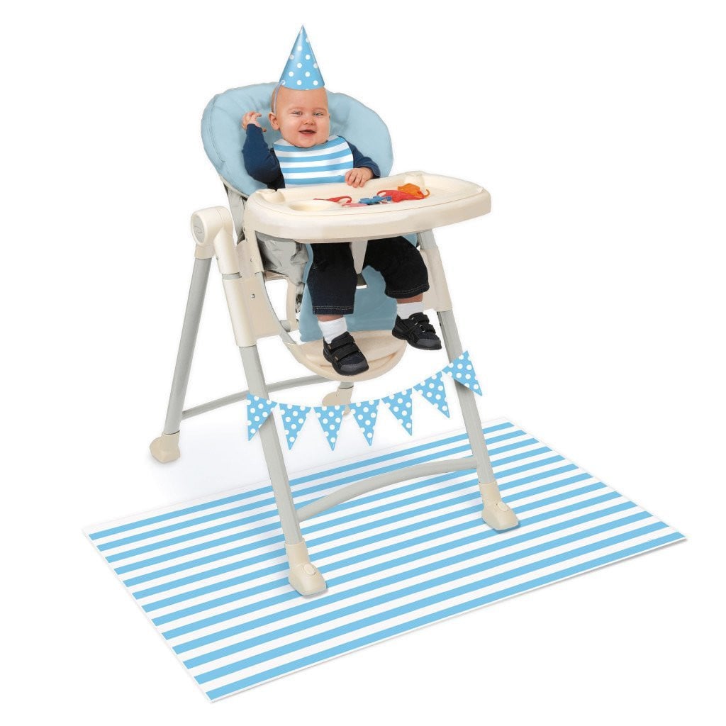 High Chair Decorating Kit Blue Birthday 