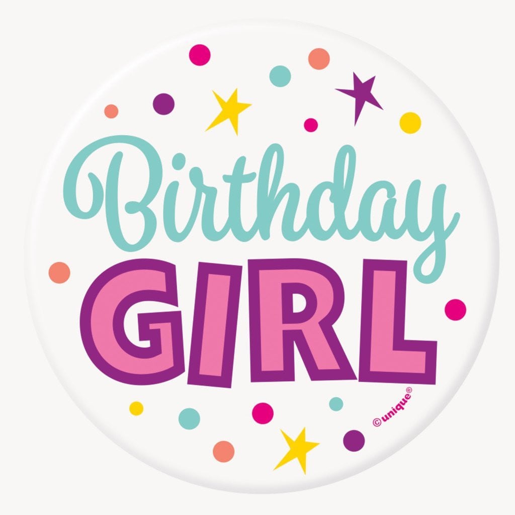 Birthday Girl Button 