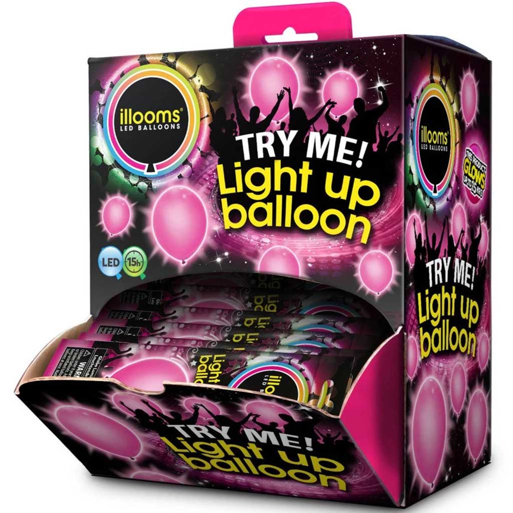 Light Up Balloon 1ct, Pink 