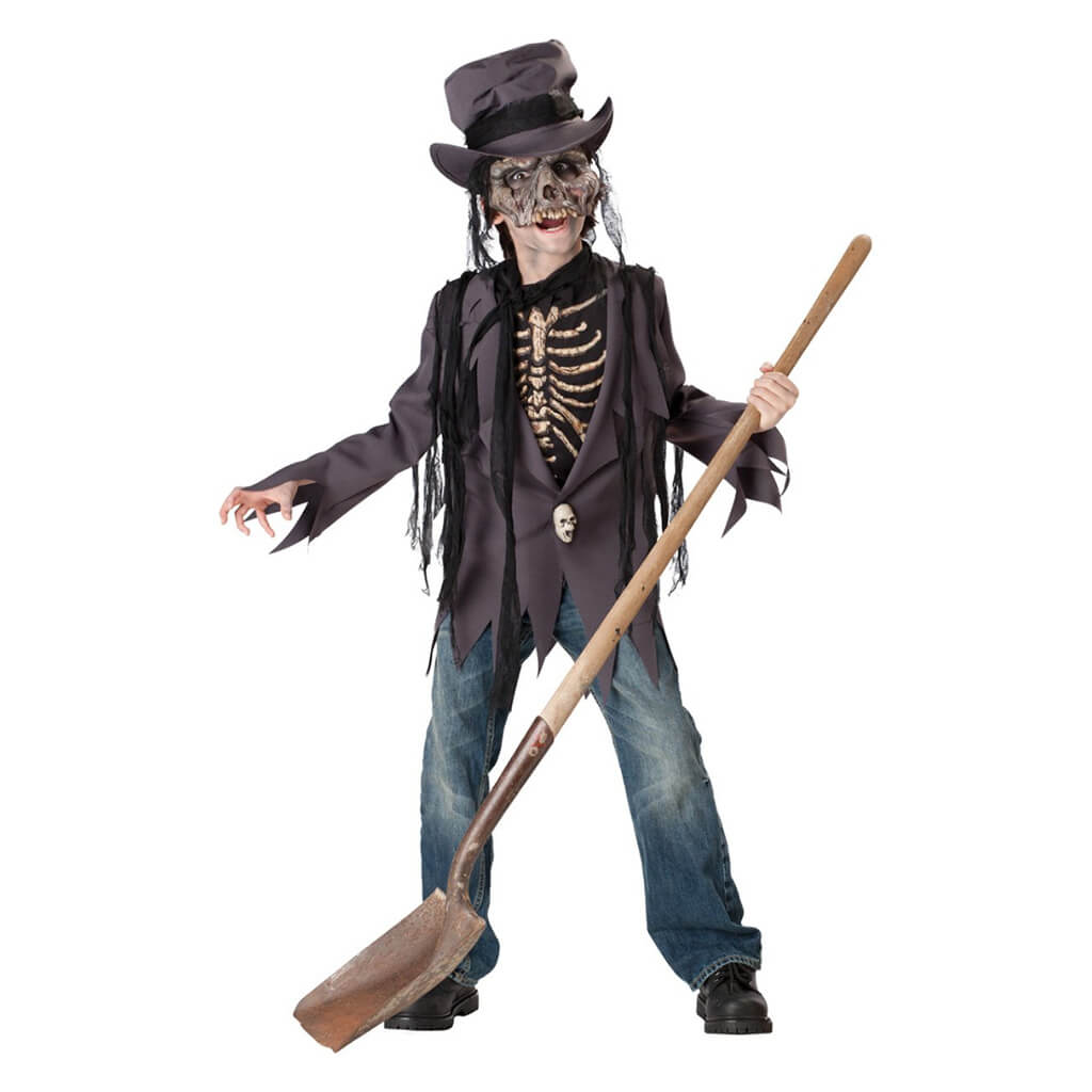 Grave Robber Voodoo Zombie Skeleton Costume 