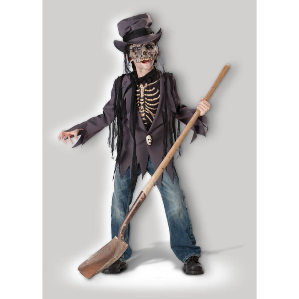 Grave Robber Voodoo Zombie Skeleton Costume 