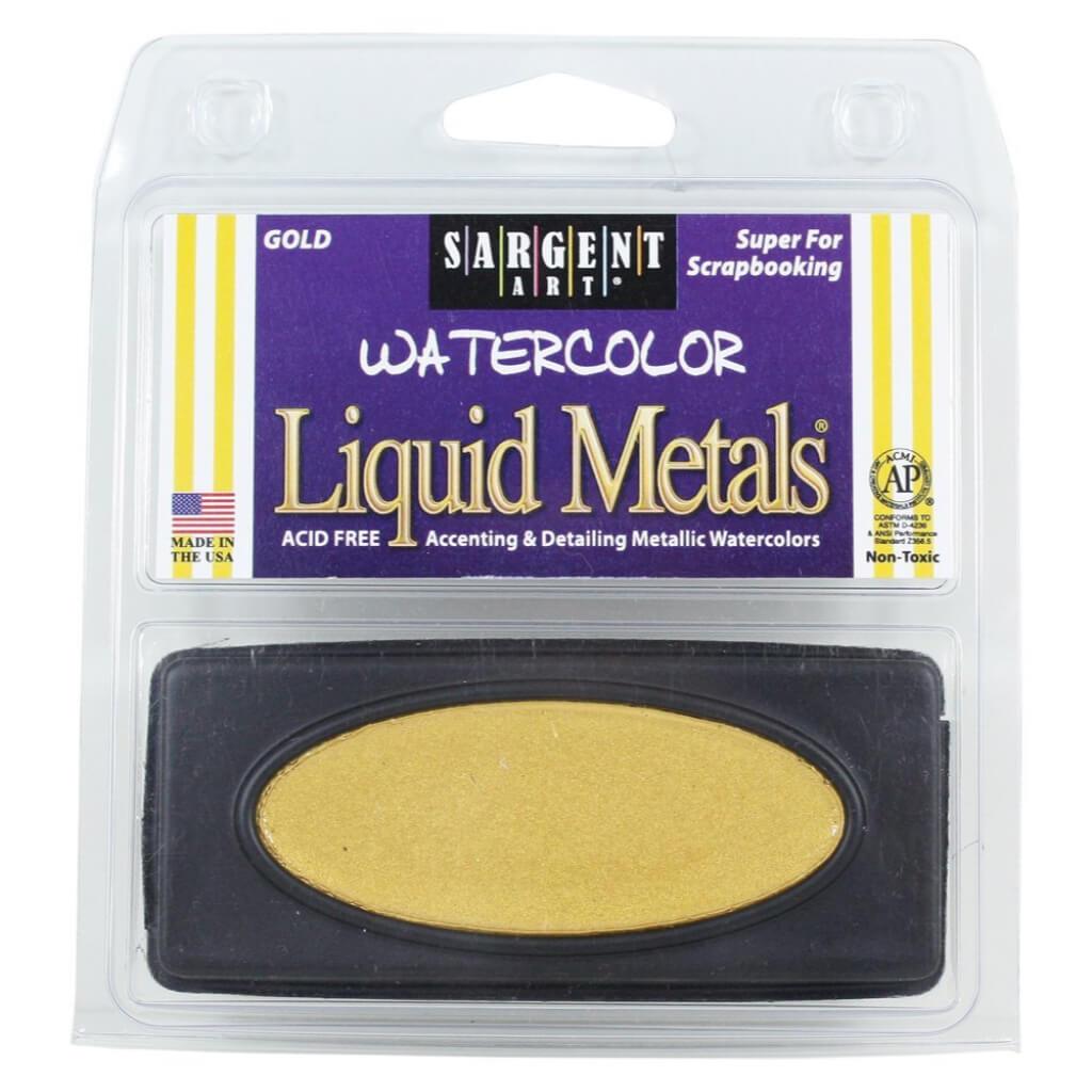 Liquid Metals Metallic Watercolor