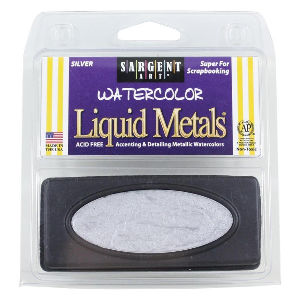 Liquid Metals Metallic Watercolor