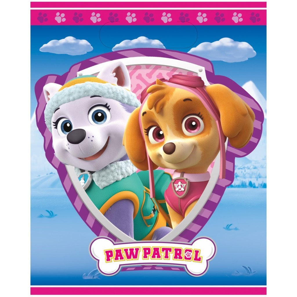 8 Paw Patrol Girl Loot Bags, 8ct 