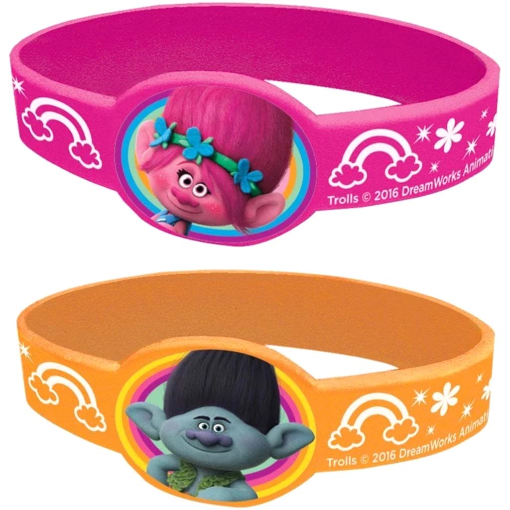 Trolls Stretchy Bracelets, 4ct 