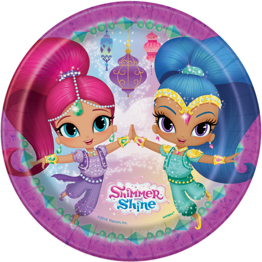 Shimmer and Shine 7in Plates, 8ct 