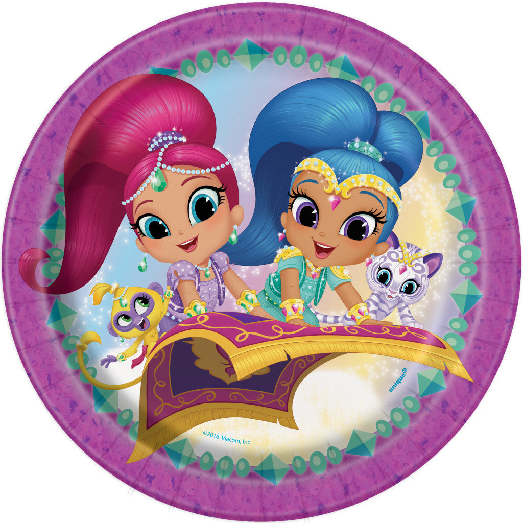 Shimmer and Shine 9in Plates, 8ct 