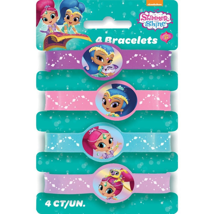 Shimmer and Shine Stretchy Bracelets, 4ct 