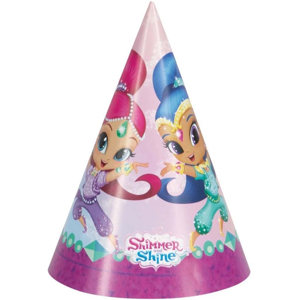 Shimmer Shine Party Hat, 8ct 