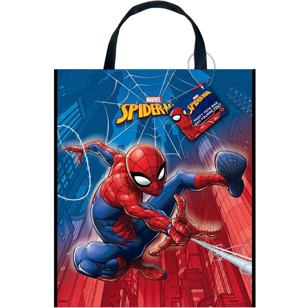 Spiderman Tote Bag 13in x 11in 