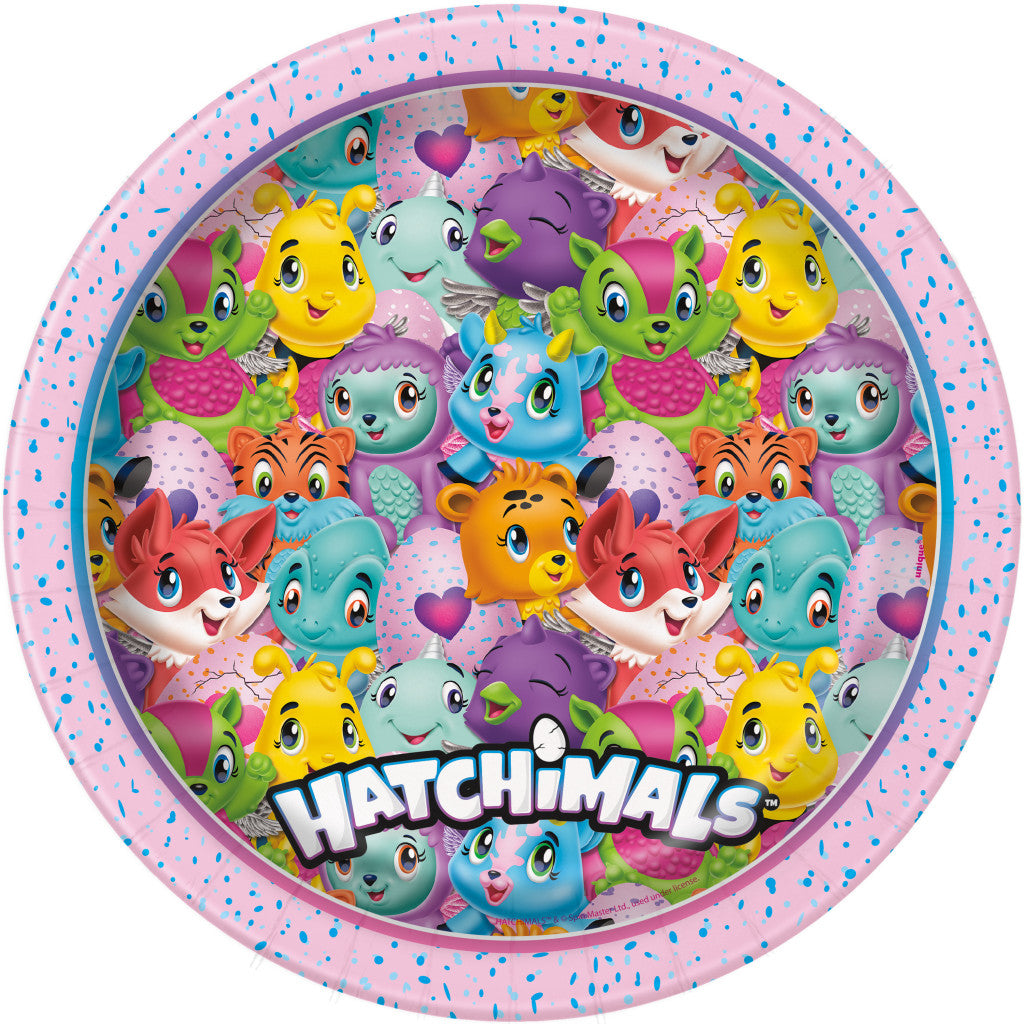 Hatchimals 9in Plates, 8ct 