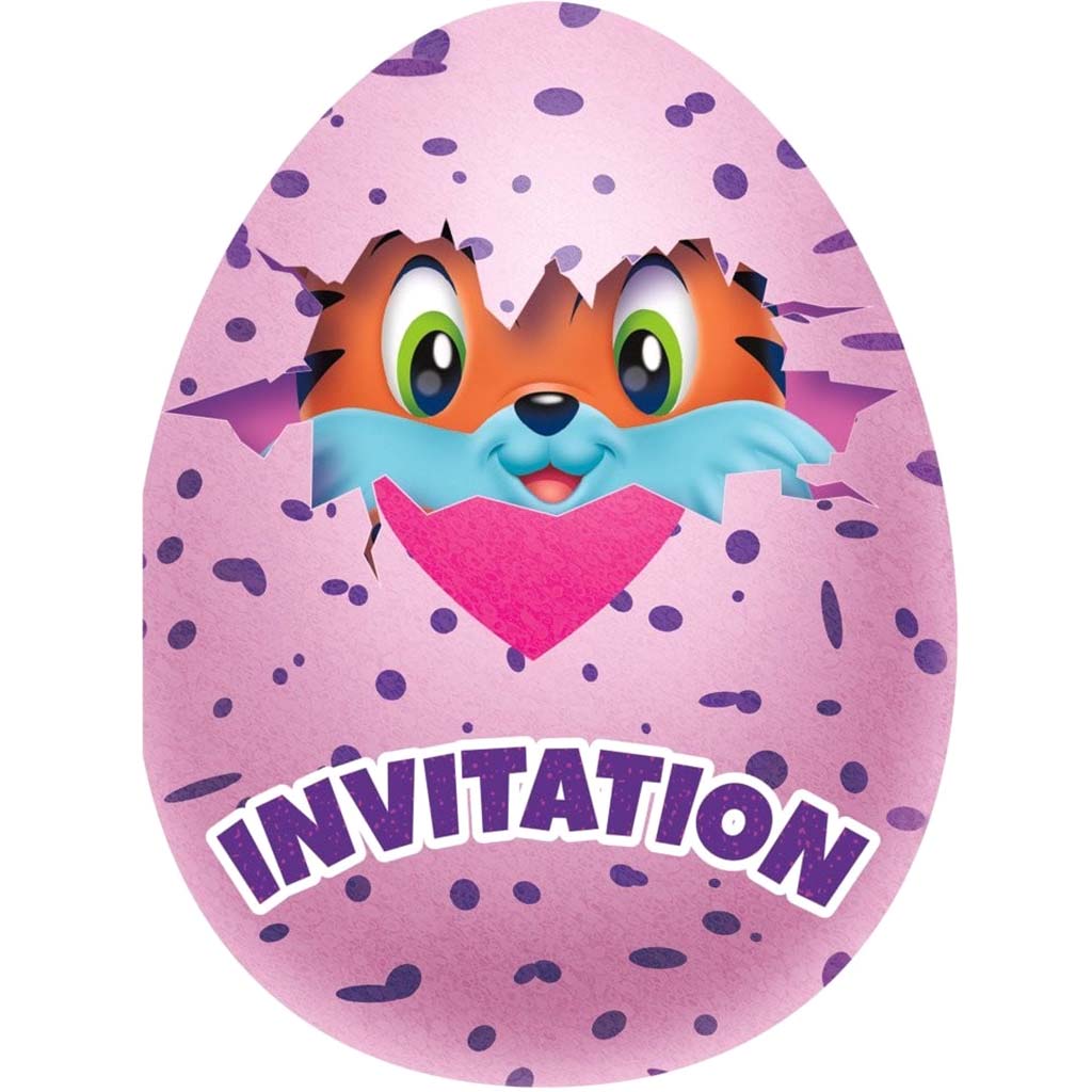 Hatchimals Invitation, 8ct 