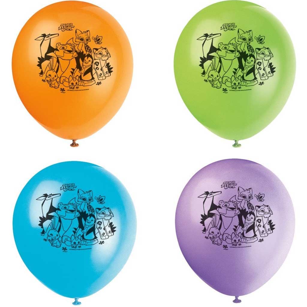 Latex Balloons 12in 8ct, Animal Jam 