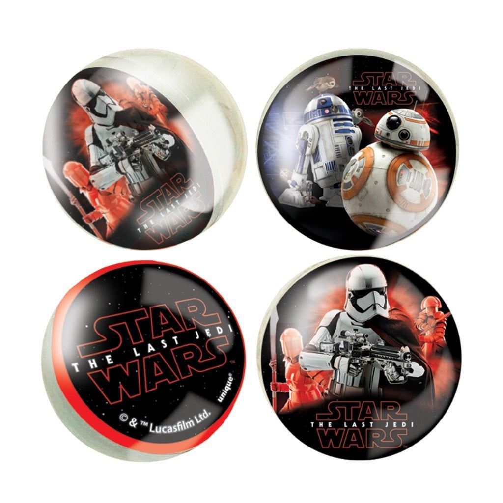 Star Wars Episode VIII Bounce Balls, 4ct 