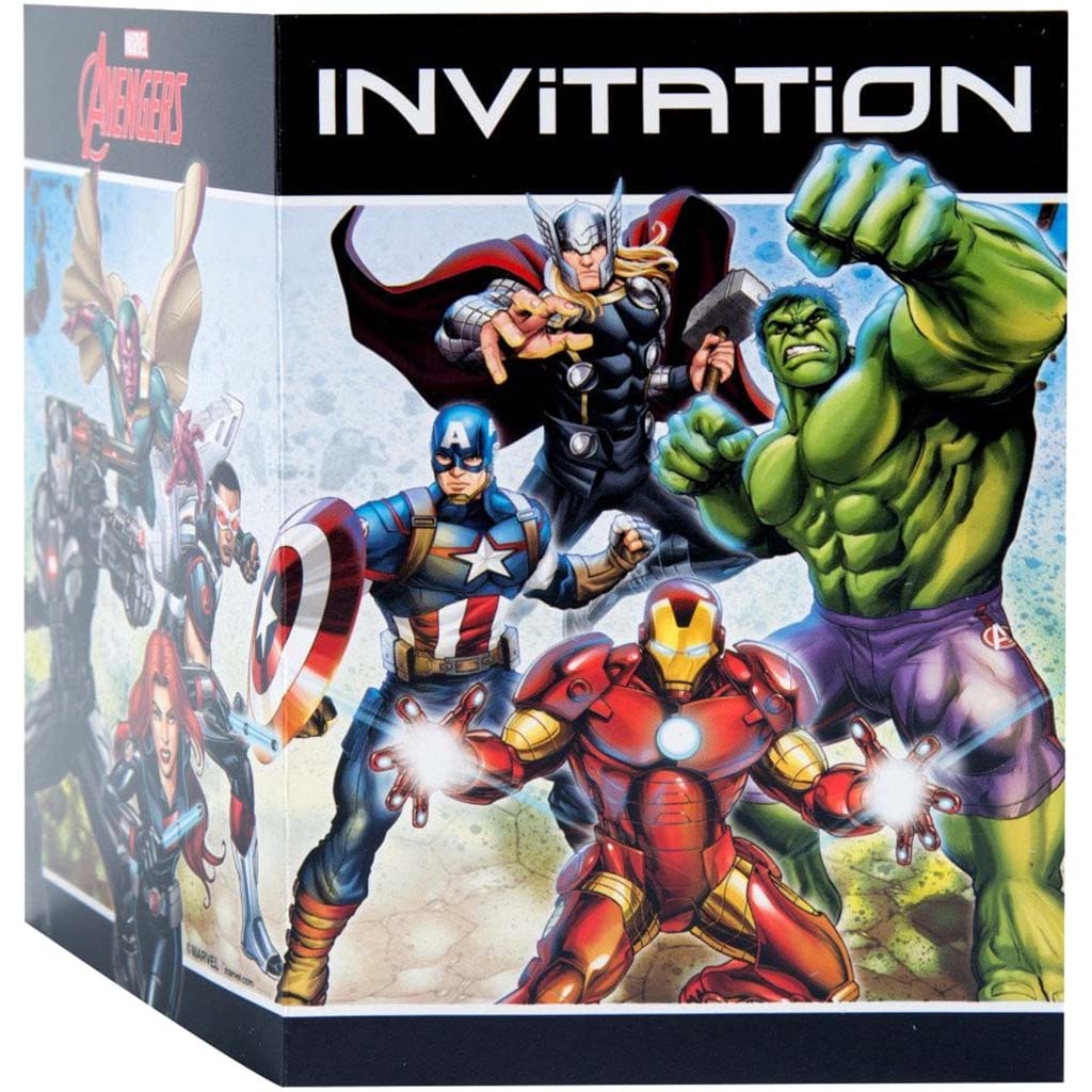 Avengers Invitations, 8ct 