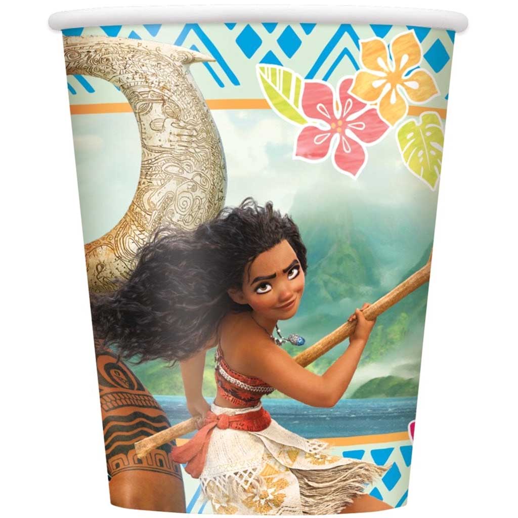 Moana 9oz Paper Cups, 8ct 