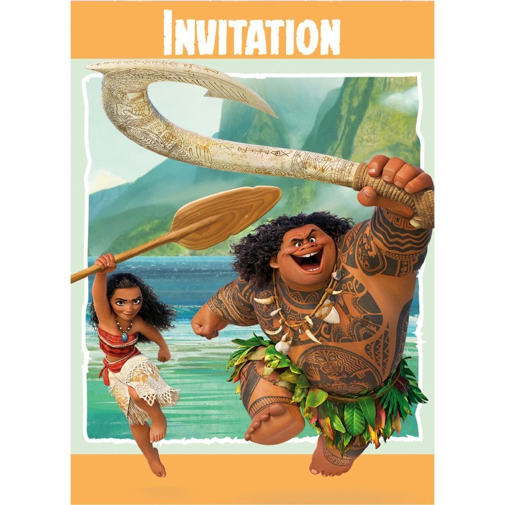 Disney Moana Invitations, 8ct 