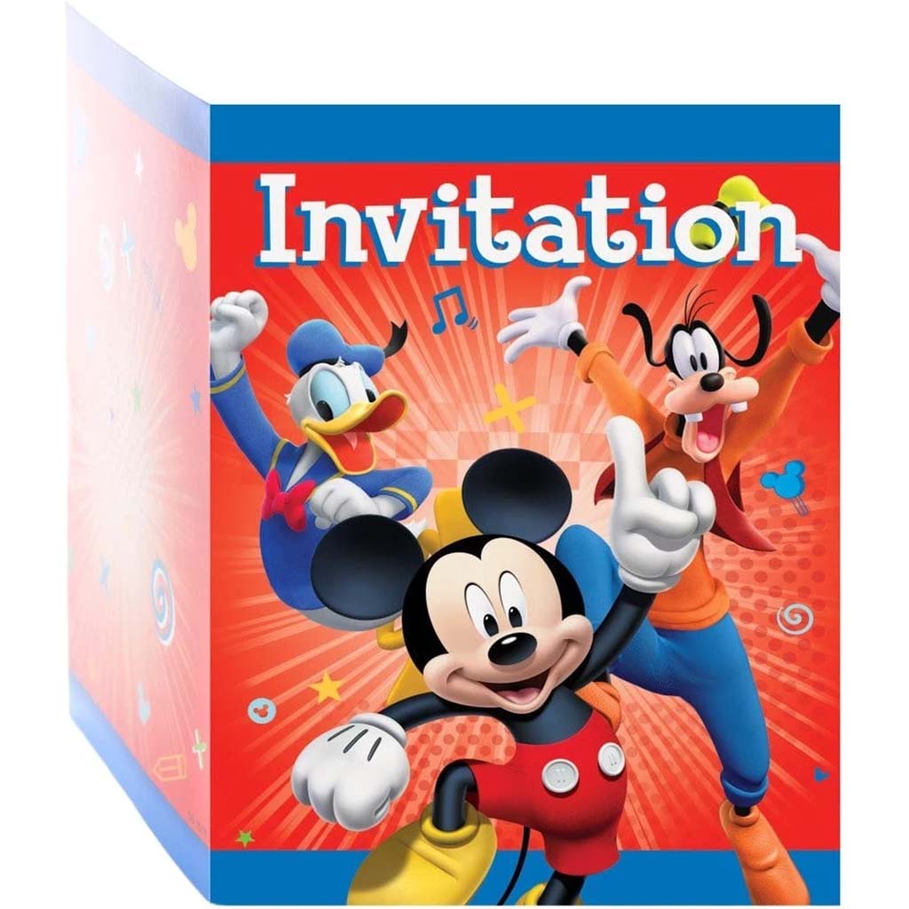 Disney Mickey Roadster Invitations, 8ct 