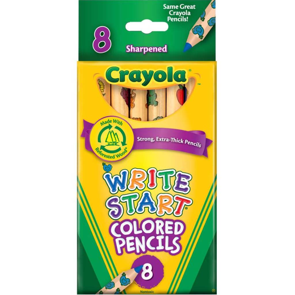 Crayola Write Start Hexagonal Colored Pencil Set - Creative Minds