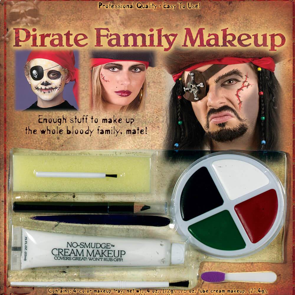 Pirate Swashbuckling Family Makeup Kit 