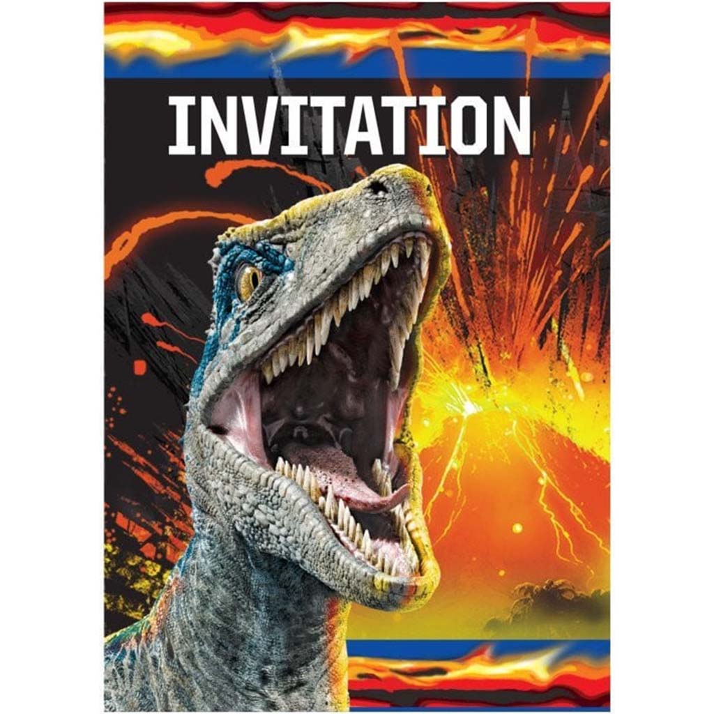 Jurassic World Invitations, 8ct 