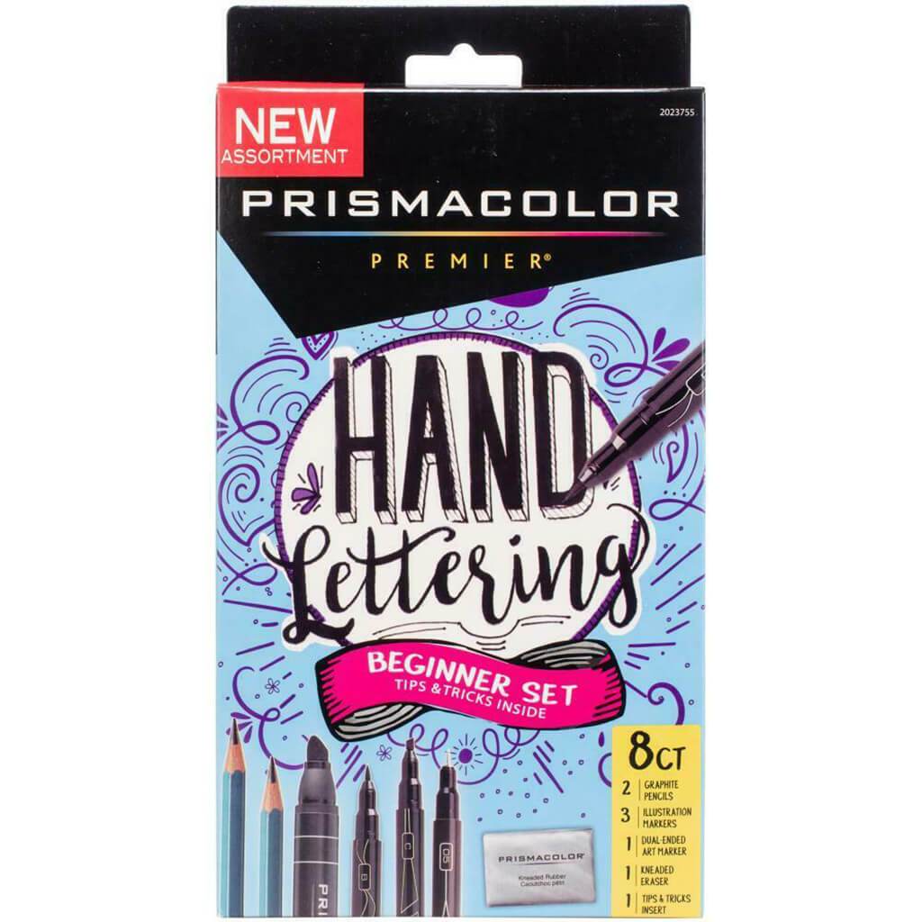 Hand Lettering Sets 8 Piece Beginner Hand Lettering Kit