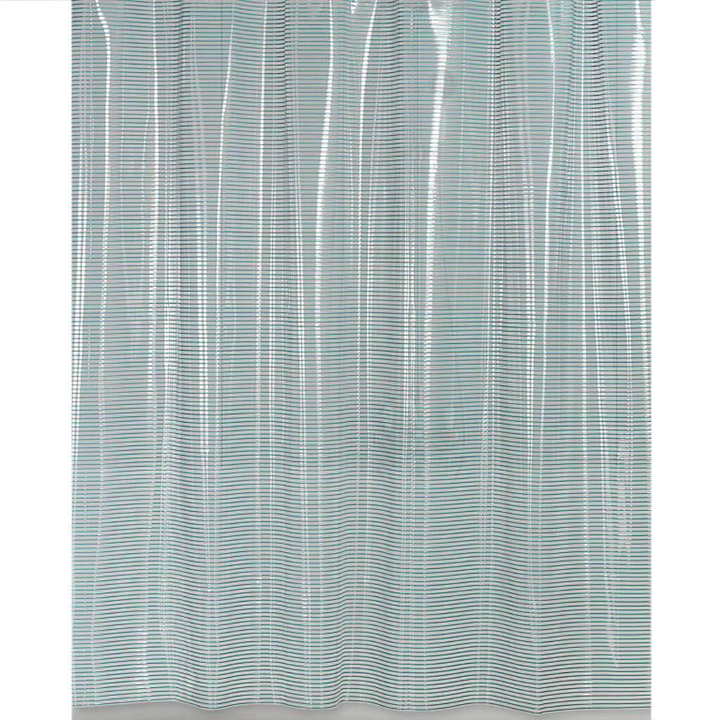 Linea Shower Curtain Aqua