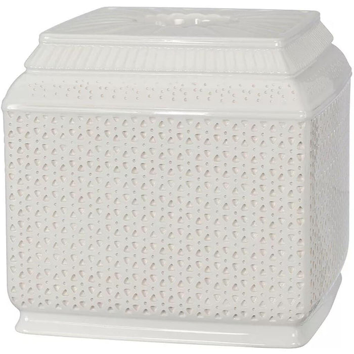 Nomad (Boho) Ceramic Tissue Holder, White