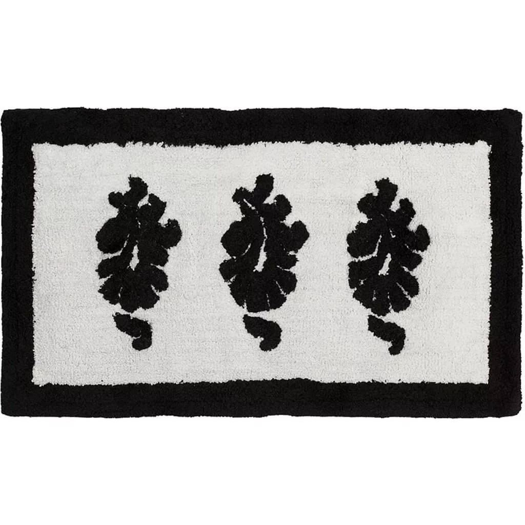 Nomad Rug White/Black 100% Cotton