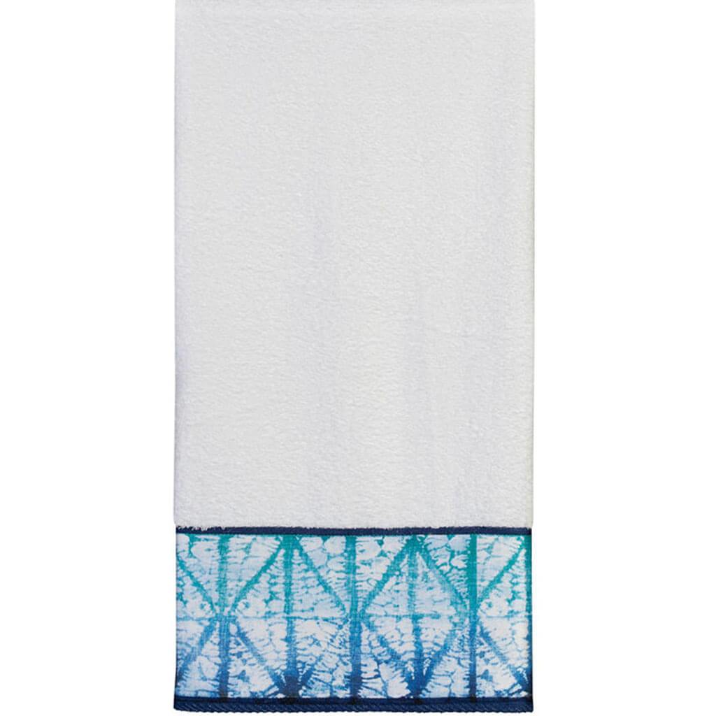 Shibori Print Bath Towel Indigo