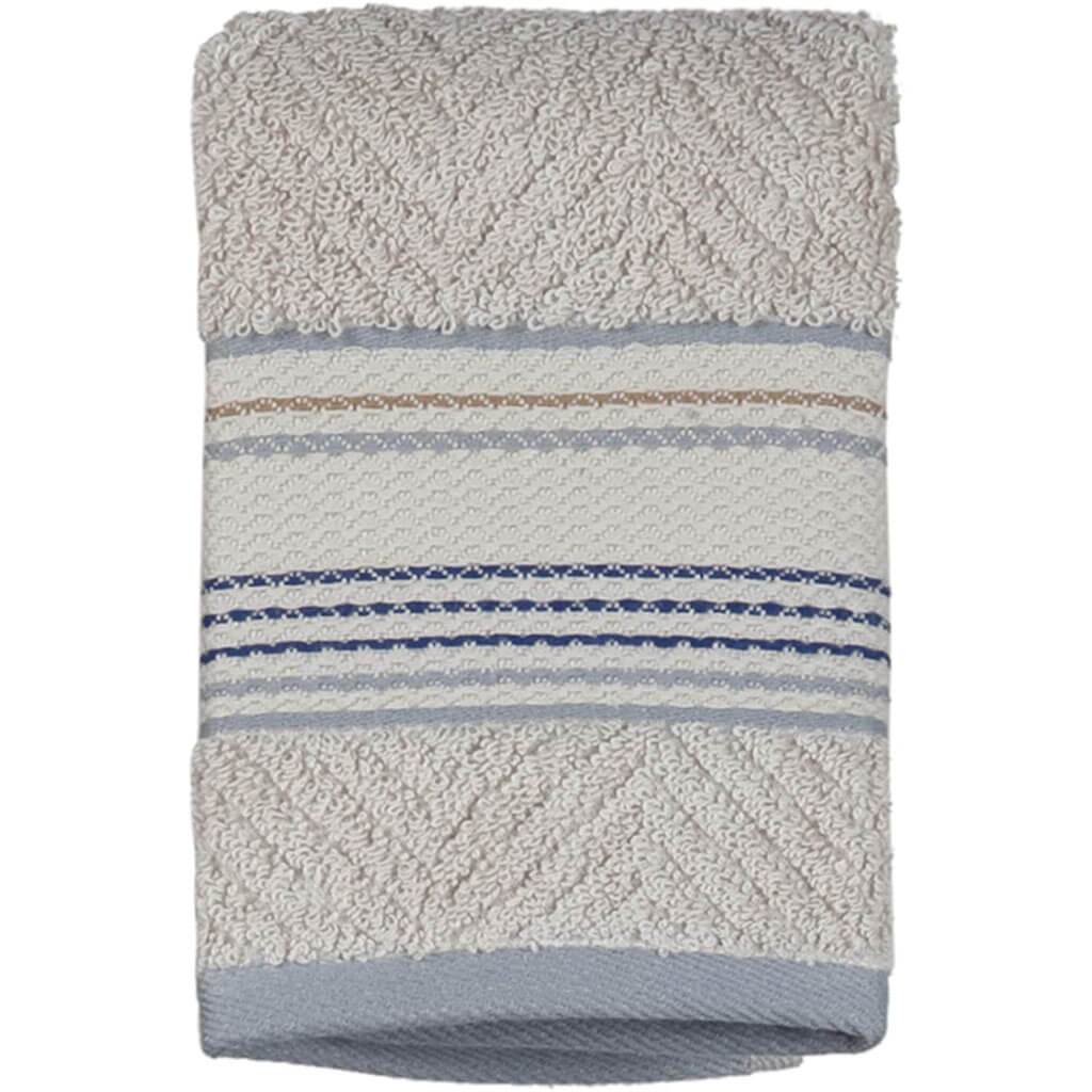 Ticking Stripe Jacq Wash Towel Blue