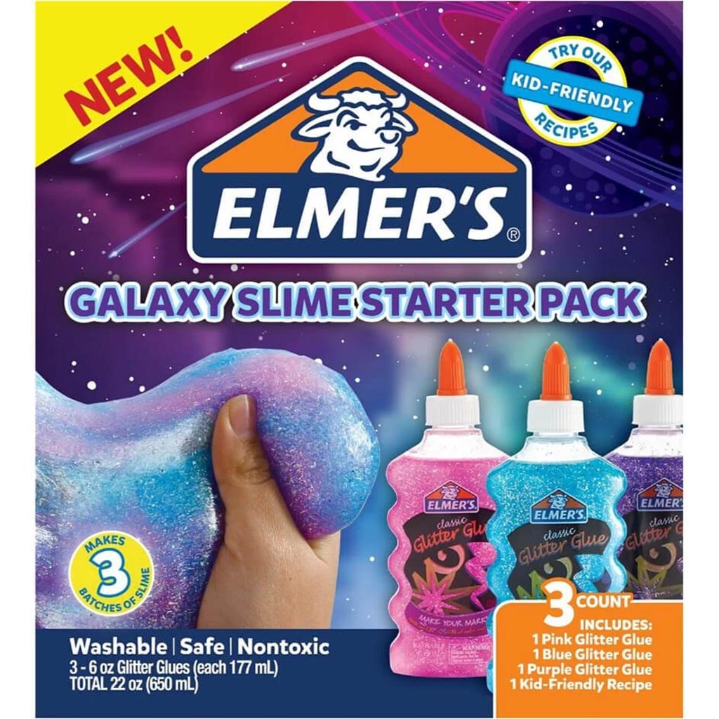 ELMERS GALAXY GLITTER GLUE PACK OF 3