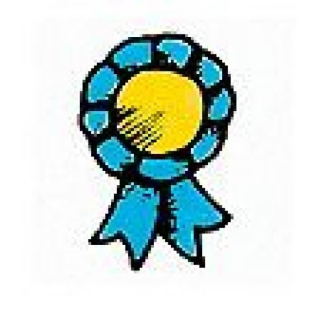 Award Ribbon Incentive Stamp 