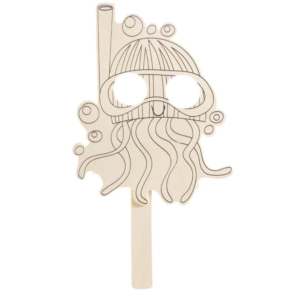 WOOD COLOR IN MASK JELLYFISH 